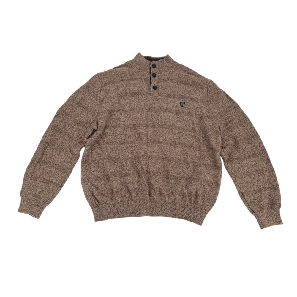 Chaps Brown Crewneck Relaxed Fit Long Sleeve Sweater Size XXL Men’s